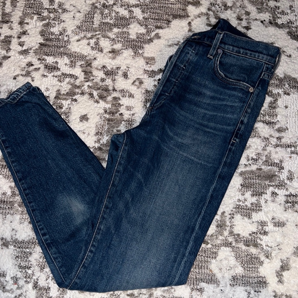 Citizens of humanity dark denim stretch size 26 Olivia high rise slim ankle